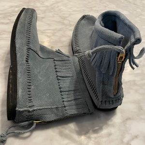 Minnetonka fringe booties